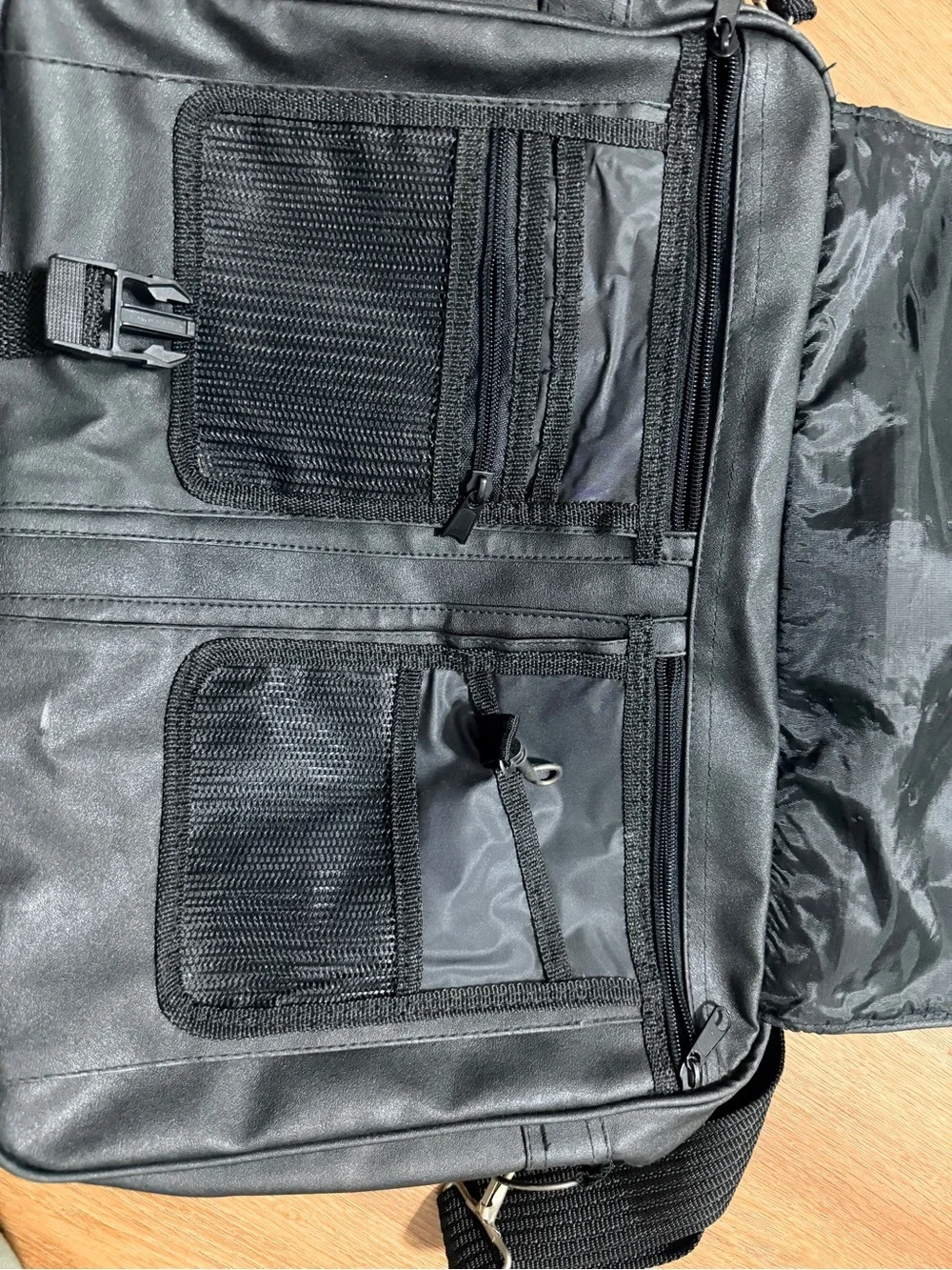 Black Laptop Messenger Bag for Men